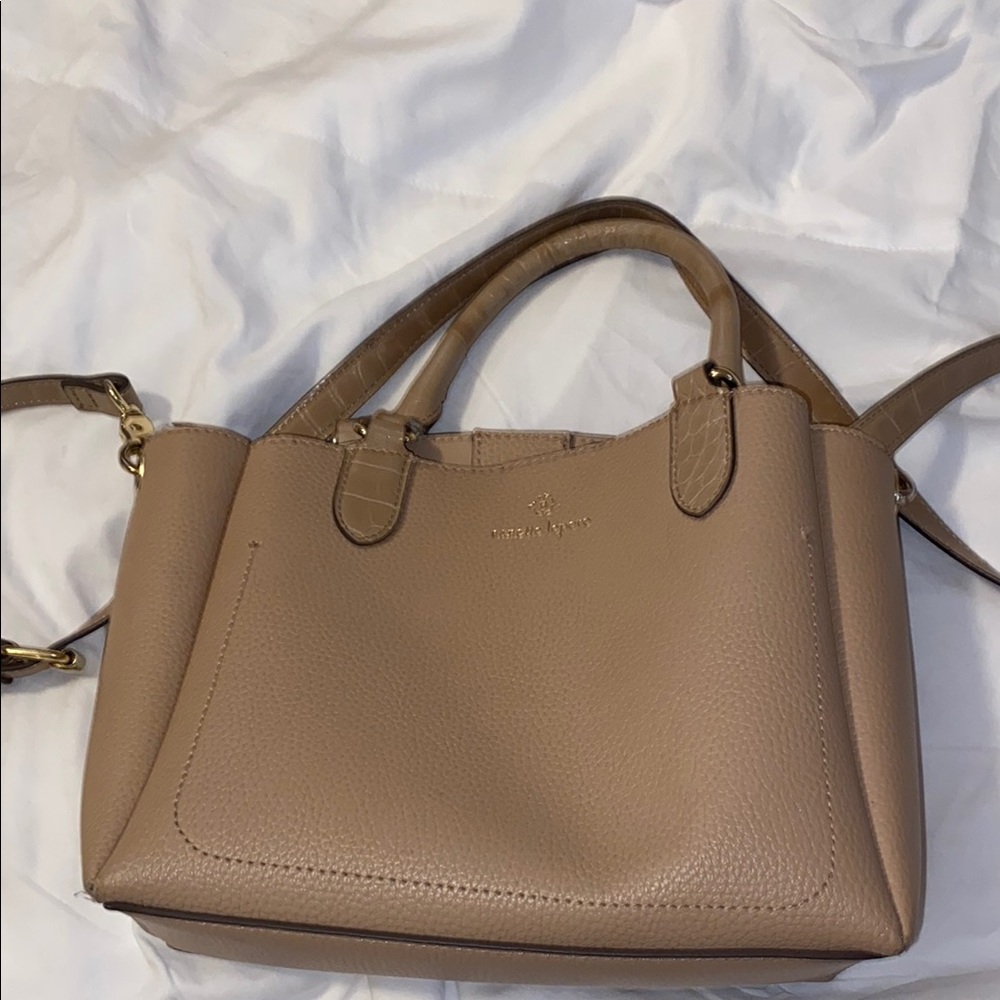 Nanette Lepore Tan Satchel Bag with Classic Design